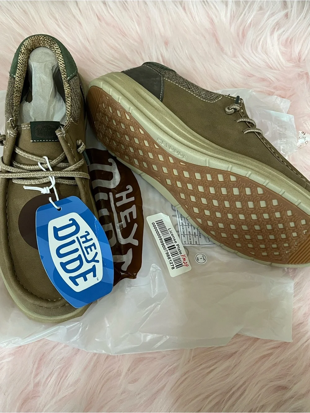Hey Dude Men’s Brown & Green Casual Slip-On Loafers